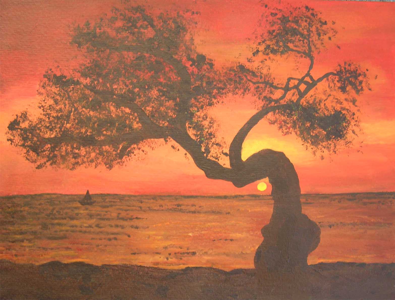zonsondergang aruba